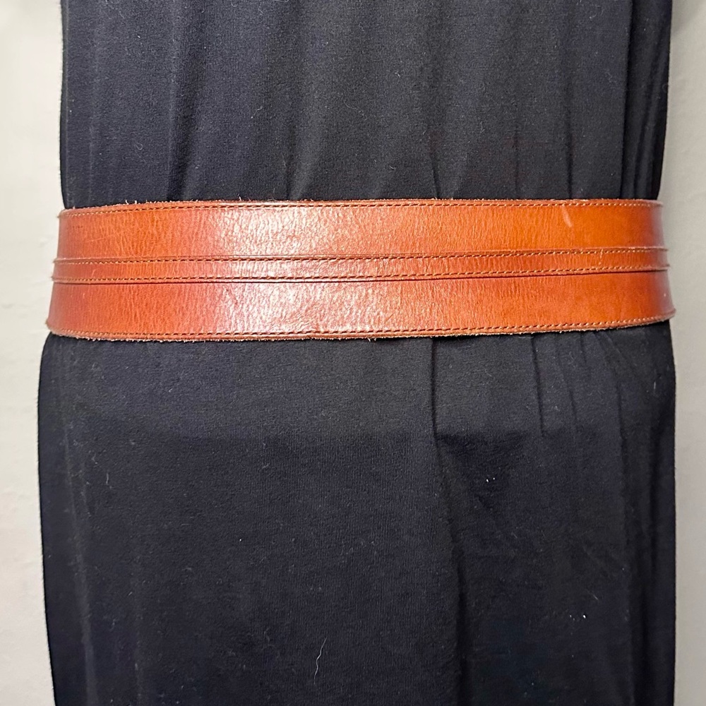 Ralph Lauren Brown Leather Belt with Gold Buckle - Picture 6 of 13